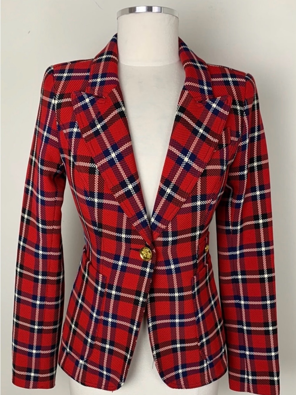 Smythe Duchess Plaid Blazer | Size 6